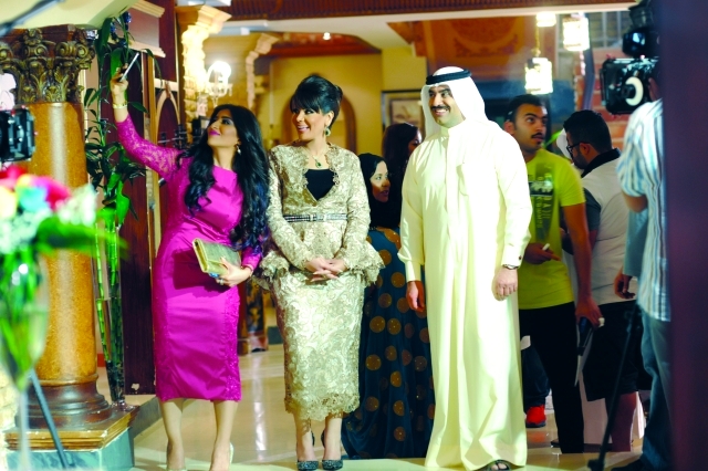 "مشهد من مسلسل حرب القلوب"