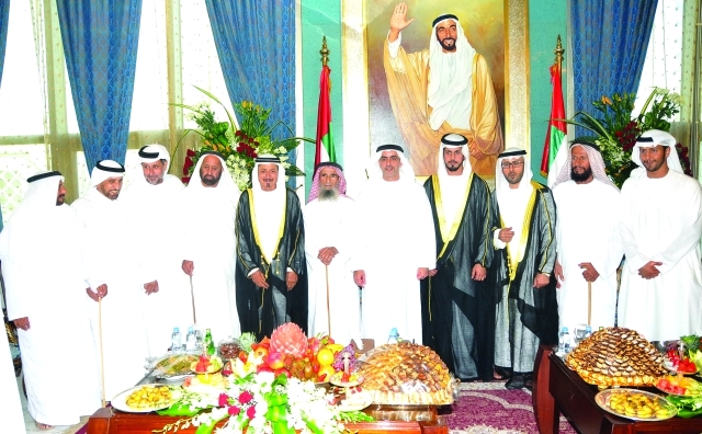 "■ سيف بن زايد لدى حضوره الحفل"