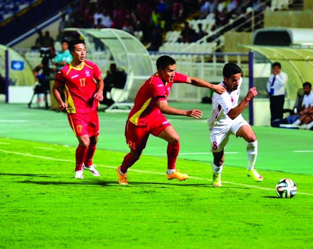 "■ من لقاءات المنتخب الأولمبي الأردني في التصفيات | البيان"