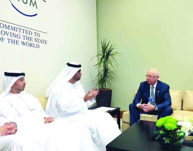 "■ الجابر مع كلاوس شواب  |  وام"