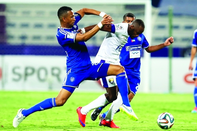 "■ النصر أطاح العين وأخرجه من الكأس | تصوير: سالم خميس"