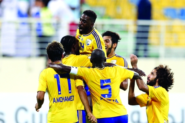 "■ فرحة نجوم الظفرة بالفوز | البيان"