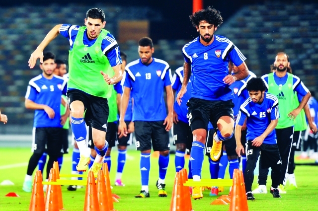 "■ من تدريبات المنتخب الأول | البيان"