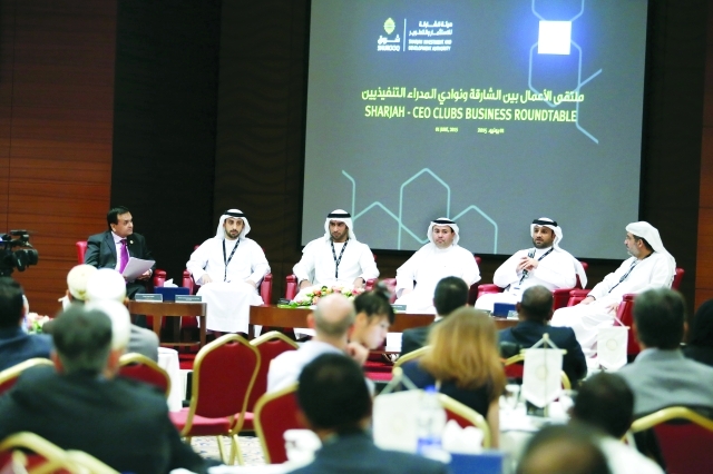 " اجتماع هيئة شروق وشبكة نوادي المديرين التنفيذيين بالشارقة | تصوير - عبد الحنّان مصطفى"