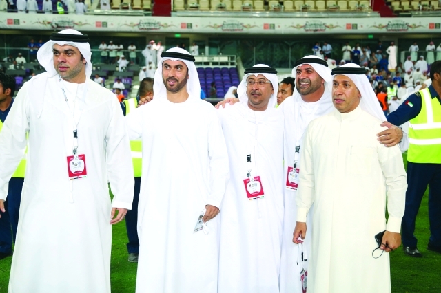 "Winner of the football match Al Nasr at Hazza Bin Zayed Stadium Al Ain, June 3, 2015. Photo By Imran Khalid"