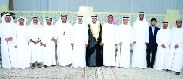 "■ نهيان بن مبارك وشخبوط بن نهيان وأحمد ناصر الريسي وأسرة العريس | وام"