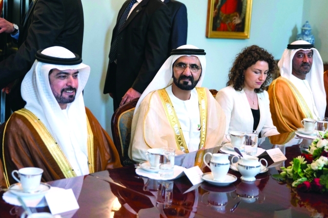 "■ وسموه خلال جلسة المباحثات بحضور أحمد بن سعيد وحمدان بن مبارك"