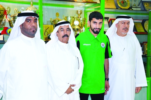 "إدارة دبا الحصن خلال التعاقد مع اللاعب عبد الله المرزوقي - البيان"