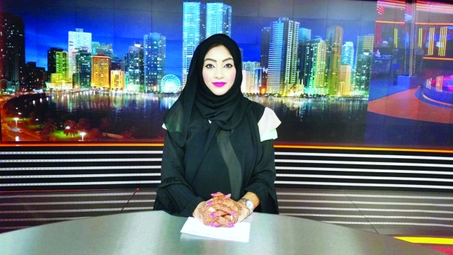 "هناء الظهوري تقدم رسالتها الإعلامية"