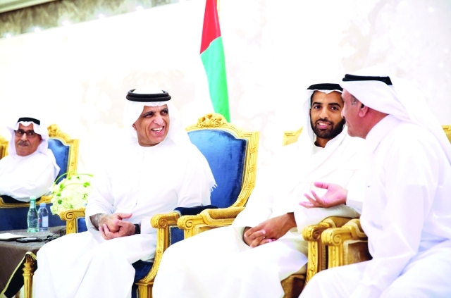 ".. وسموه في حديث مع بعض الضيوف المهنئين | وام"