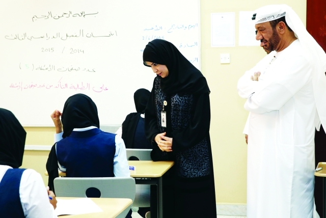 "■ أمل القبيسي والظاهري خلال الجولة التفقدية | من المصدر"