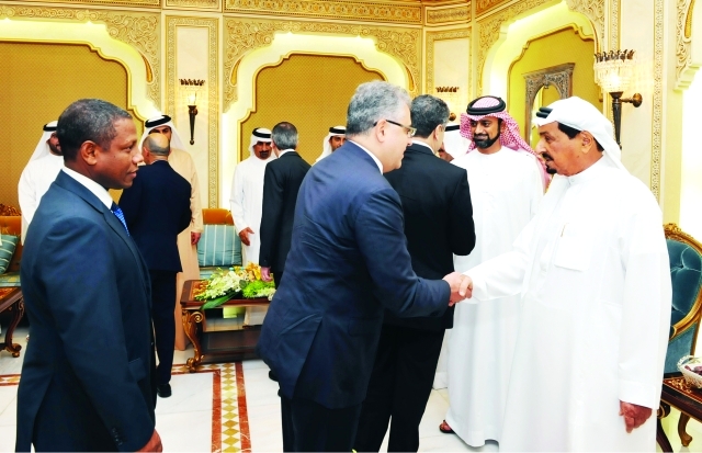 "■ حاكم عجمان يتلقى التهاني برمضان"