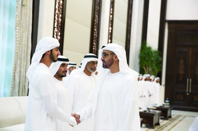 "■ سموه في حديث مع أحد الشباب"