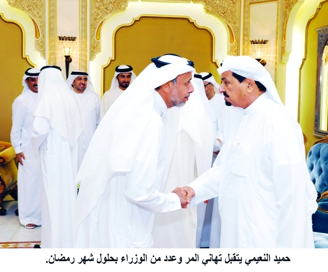 "سعود بن صقر يتقبل تهاني ولي عهد الفجيرة بحضور راشد ومكتوم بن حمد الشرقي"