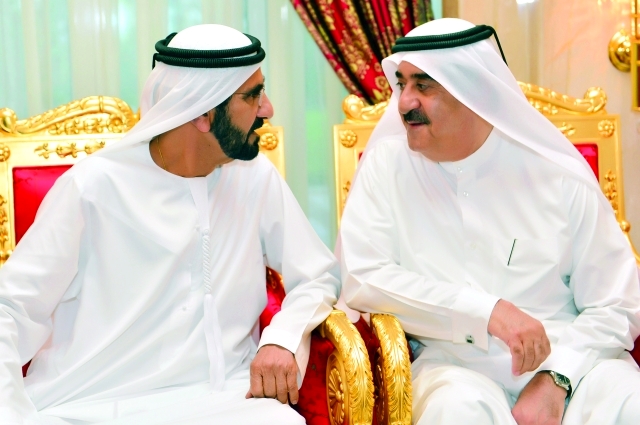"نائب رئيس الدولة في حديث مع سعود المعلا"