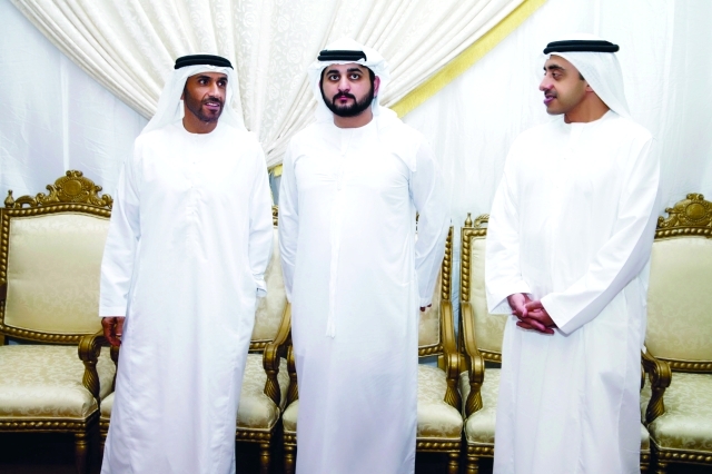 "مكتوم ونهيان وعبد الله بن زايد"