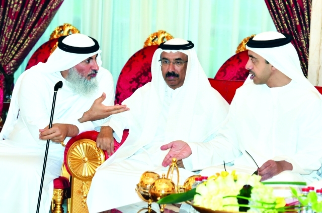 "■ المر وعبد الله بن زايد ومحمد بن حمدان"