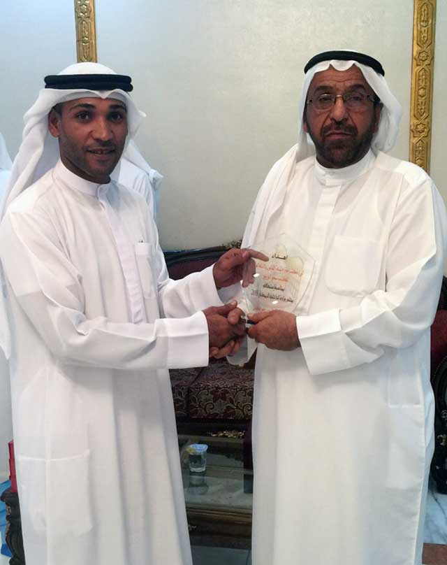 "المستضيف يكرم الملازم جاسم محمد"