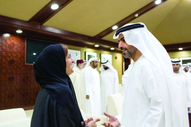 "حامد بن زايد مرحباً بلبنى القاسمي"