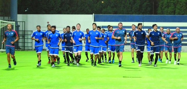 "■ من تدريبات النصر استعداداً للموسم الجديد | تصوير: عاطف الغمري"