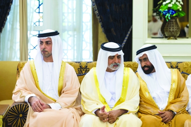 "■ عمر بن زايد ونهيان بن مبارك والرقباني"