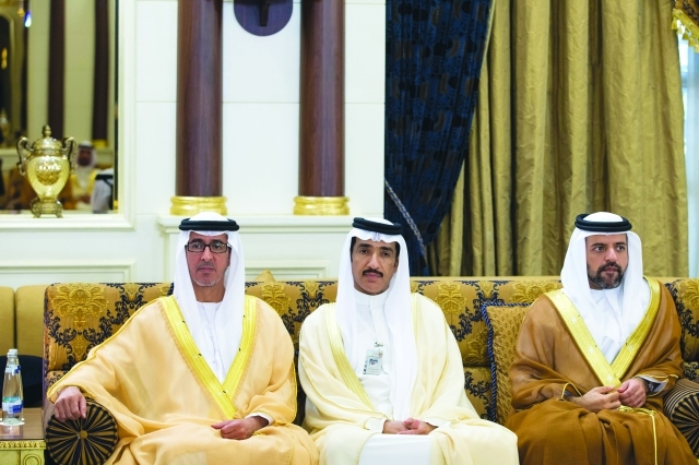 "■ محمد بن سيف وراشد بن حمدان وأحمد الزعابي"