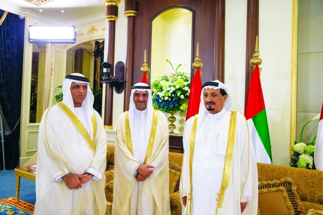 "■ النعيمي والشرقي وسعود القاسمي"