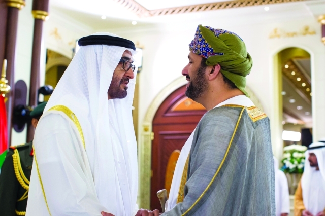 "■ ولي عهد أبوظبي يتقبل تهاني أعضاء السلك الدبلوماسي"