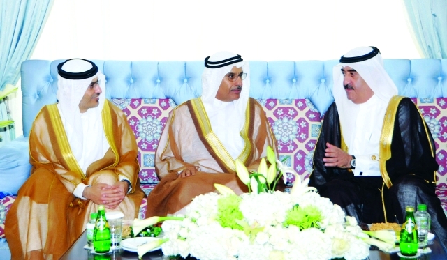 "■ سعود المعلا مستقبلاً عبيد الطاير"