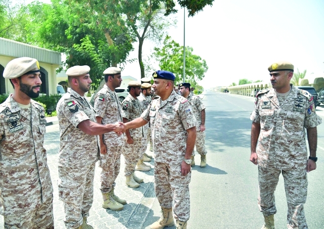 "■ إبراهيم المشرخ يهنئ قيادة حرس الرئاسة"