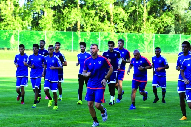 "■ روح معنوية عالية في تدريبات النصر قبل مواجهة اليوم | البيان"