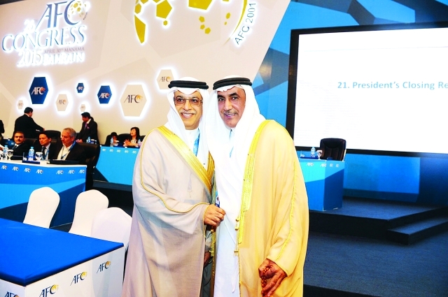 "■ الرميثي وتعاون مثمر مع سلمان بن ابرهيم رئيس الاتحاد الآسيوي | أرشيفية"