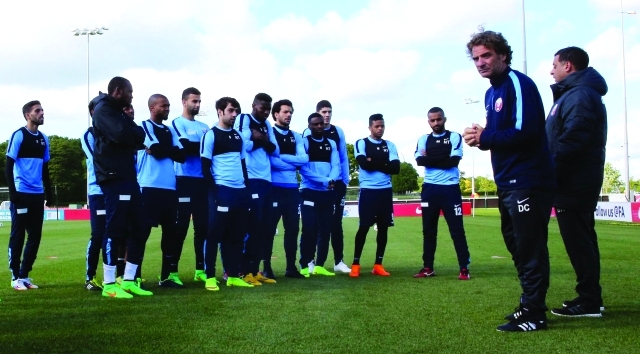 "■ من تدريبات المنتخب القطري | البيان"