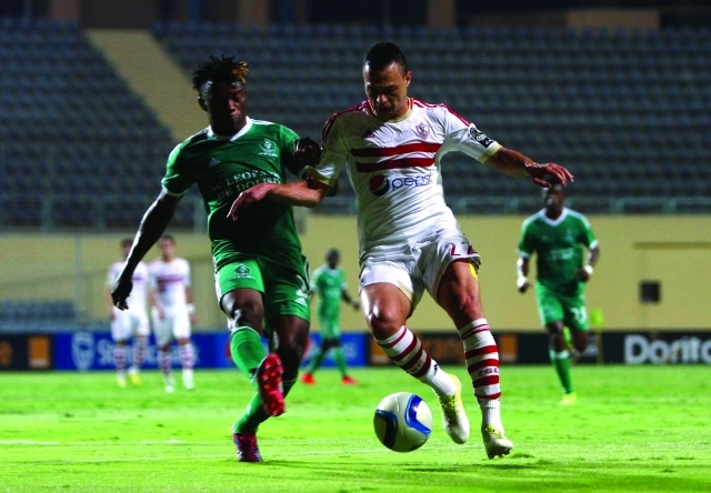 "■ من مباراة الذهاب بين الزمالك وليوبار | البيان"