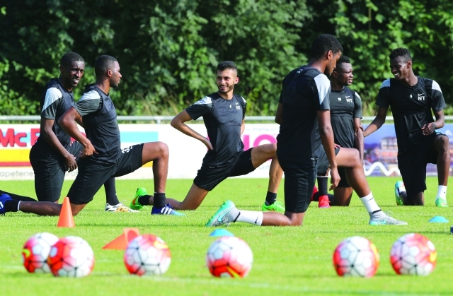 "■ جانب من تدريبات المنتخب القطري | البيان"