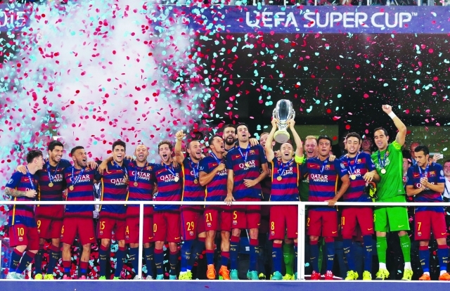 "■ برشلونة بطل السوبر الأوروبي | أف ب"