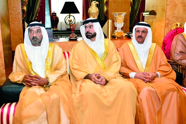 "■ أحمد بن سعيد ومحمد القرقاوي وسلطان المنصوري"