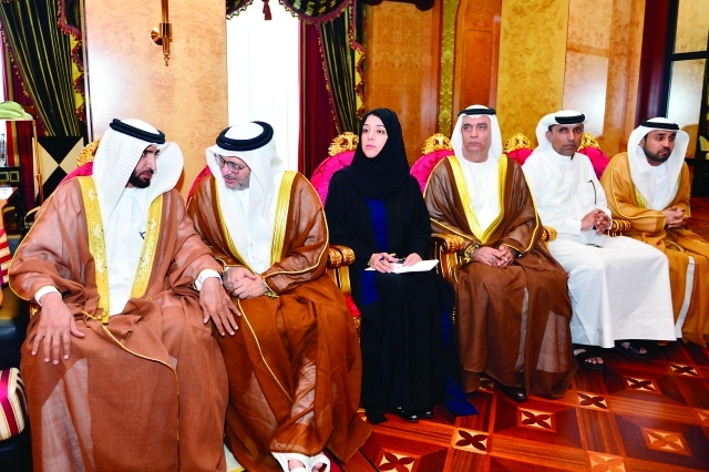 "■ أنور قرقاش وريم الهاشمي ومحمد الشيباني وخليفة سليمان"