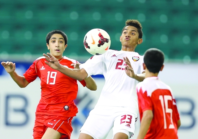 "■ لقطة من مباراة الإمارات والبحرين | البيان"