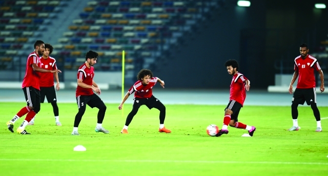 "■ جانب من التقسيمة الودية للمنتخب | البيان"