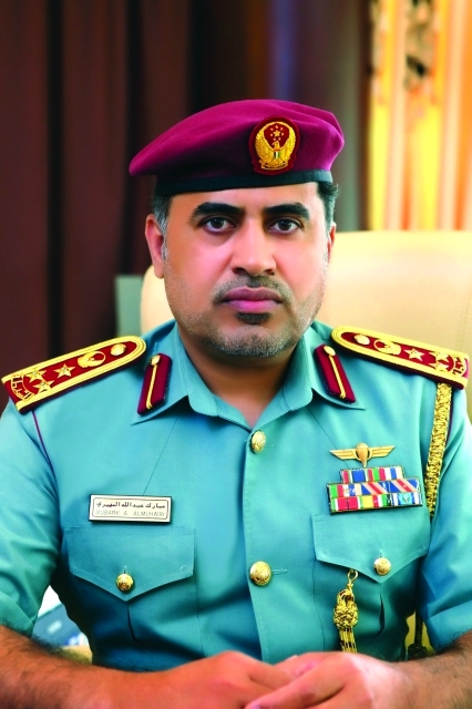 "العميد مبارك عبد الله المهيري مدير عام الحراسات"
