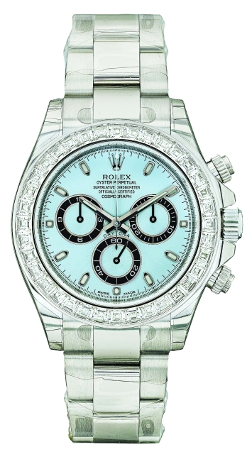 "رولكس \"ديتونا باغيت\" النادرة بالبلاتينيوم"