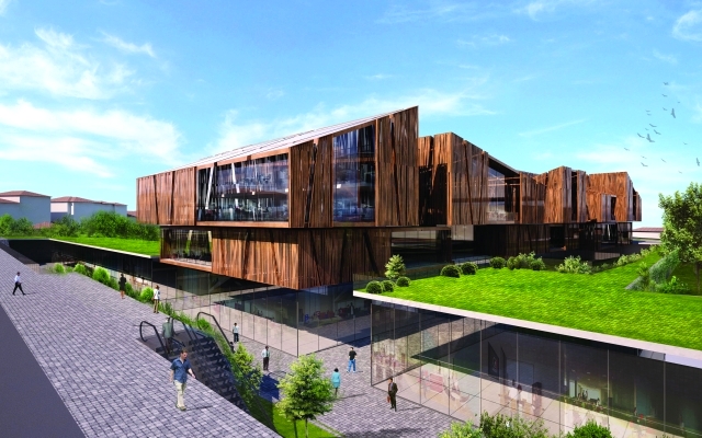 "■ نموذج من العمارة المستلهمة من طبيعة عمل موظفي \"تابانليوغلو\" | البيان"