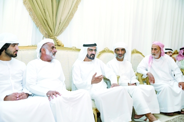 "■ .. ويواسي أسرة الشهيد راشد علي الشحي"