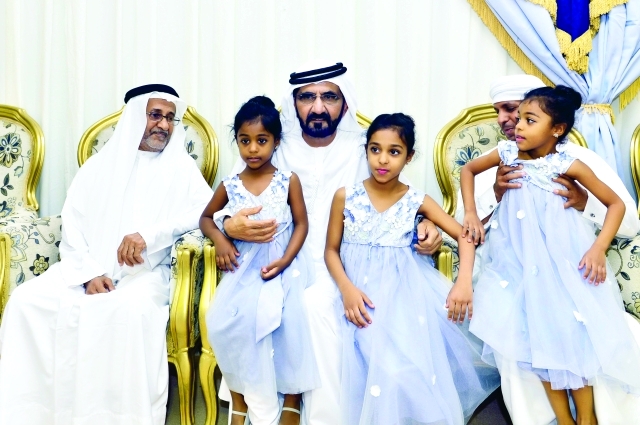 "■سموه خلال عزاء الشهيد راشد الزعابي"