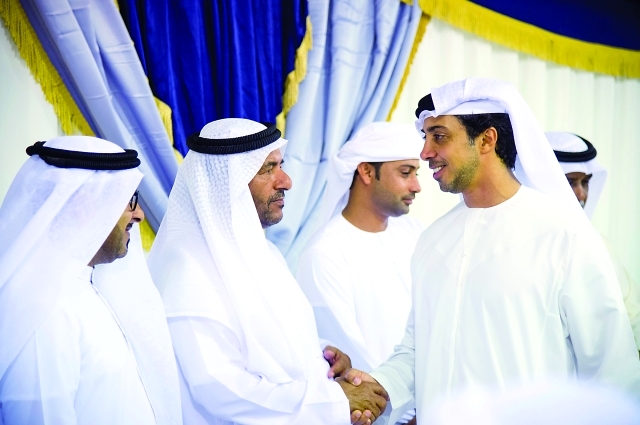 "■ سموه  يعزي أسرة الشهيد راشد الزعابي"