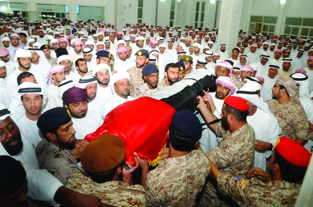 "■ خلال تشييع جثمان الشهيد | من المصدر"