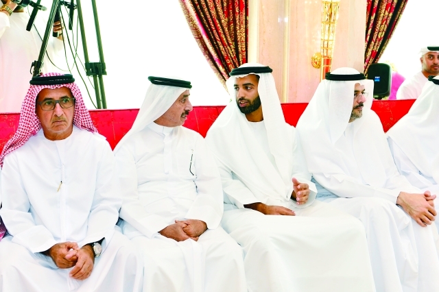 "■ سلطان بن محمد بن سلطان القاسمي ومحمد بن سعود وحشر والمر بن مكتوم"