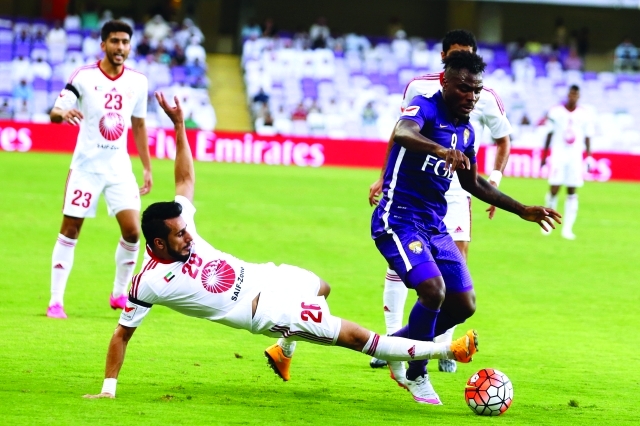 "■ العين حقق فوزه الثالث في الدوري | تصوير - عمران خالد"