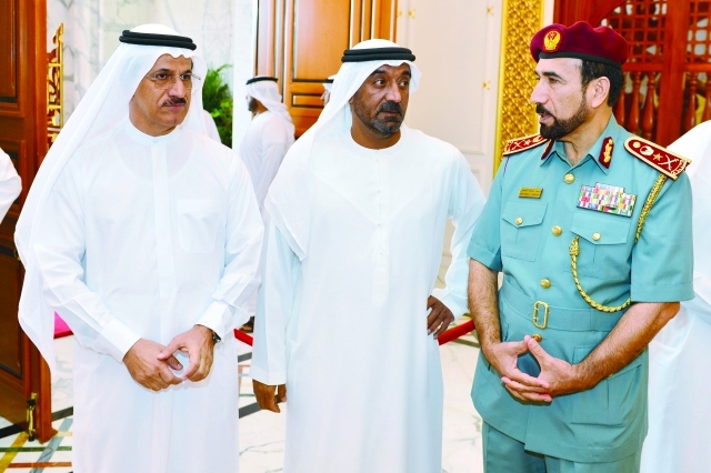 "■ أحمد بن سعيد وسلطان المنصوري وسيف الشعفار"